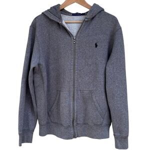 Polo Ralph Lauren Fleece Full-Zip Hoodie Men’s Size L Ash Grey Heather